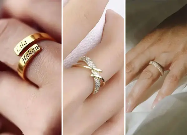 عکس انگشتر طلا برای عروس