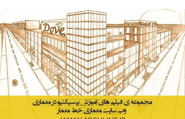 عکس نقاشی ساده پرسپکتیو دو نقطه ای
