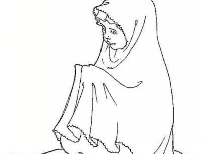 عکس نقاشی ساده برای نماز خواندن