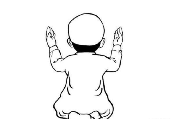 عکس نقاشی ساده درباره نماز خواندن