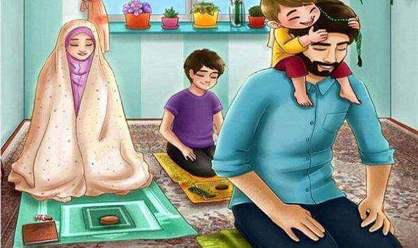 عکس نقاشی ساده مراحل نماز خواندن