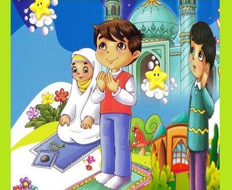 عکس نقاشی ساده نماز جماعت