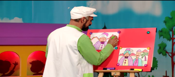 عکس نقاشی ساده نماز باران کلاس چهارم