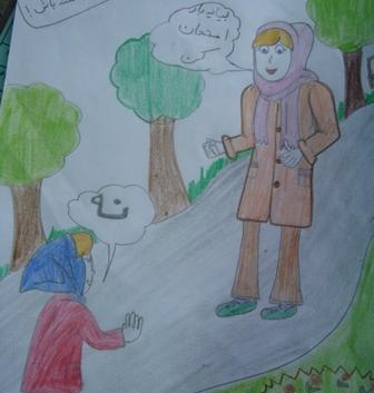 عکس نقاشی ساده درباره نوجوان سالم