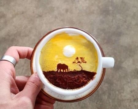 عکس نقاشی فانتزی فنجان چای
