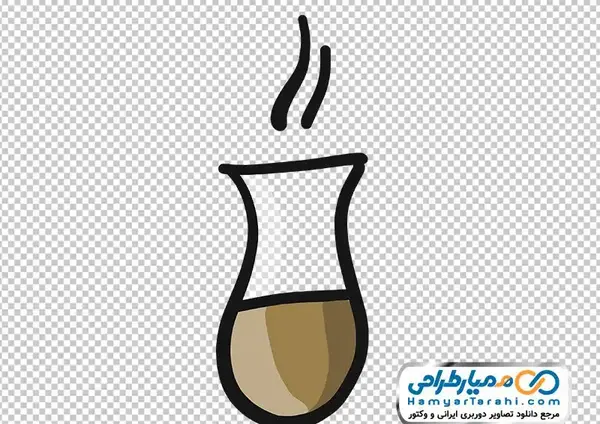 عکس نقاشی فانتزی استکان چای