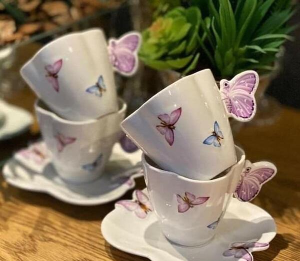 عکس نقاشی فانتزی استکان چای