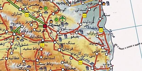عکس واضح از نقشه ایران