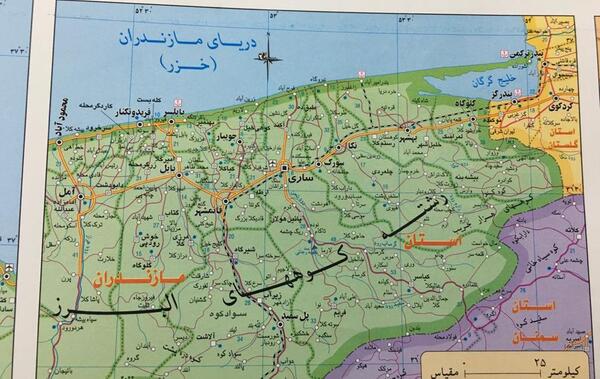 عکس واضح از نقشه ایران