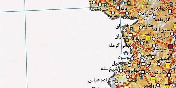 عکس واضح نقشه ی ایران