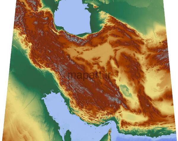 عکس نقشه ناهمواری های ایران