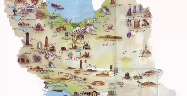 عکس نقشه ایران با استان هاش