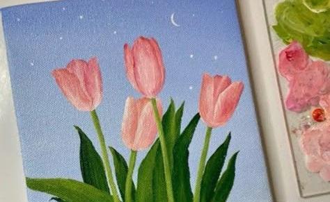 عکس نقاشی فانتزی روی بوم پینترست
