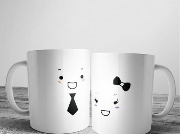 عکس نقاشی فانتزی روی لیوان سفالی