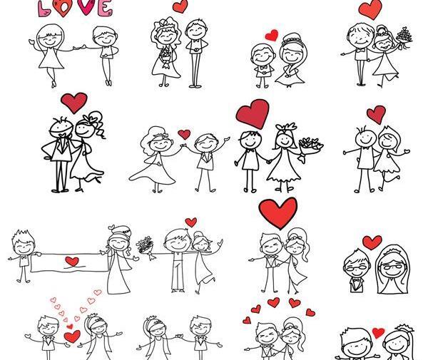 عکس نقاشی فانتزی زن و شوهر