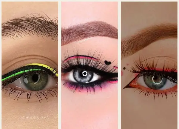 عکس نقاشی فانتزی ساده با مداد چشم