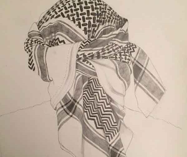 عکس نقاشی فانتزی سیاه و سفید دختر