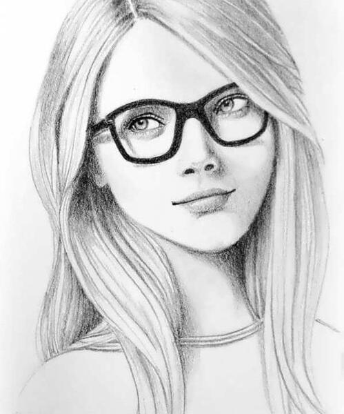 عکس نقاشی فانتزی طراحی دختر