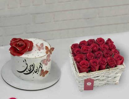 عکس گل و کیک سالگرد ازدواج