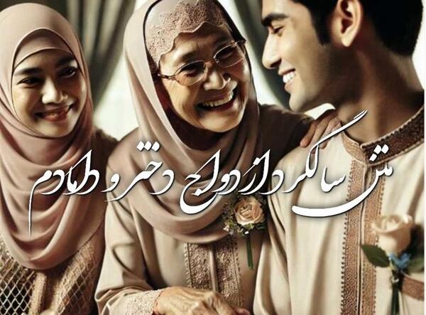 عکس برای سالگرد ازدواج دخترم