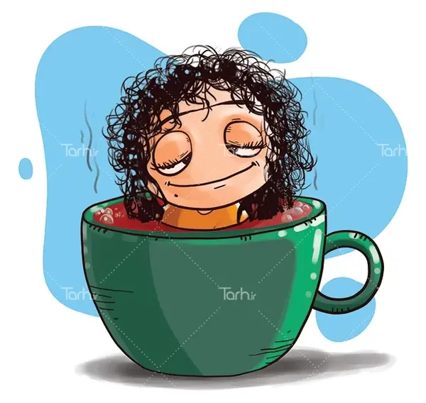عکس نقاشی فانتزی لیوان آب