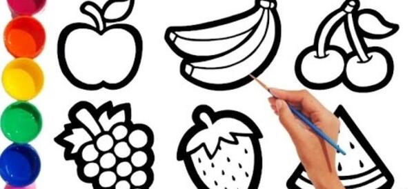 عکس نقاشی فانتزی میوه جات