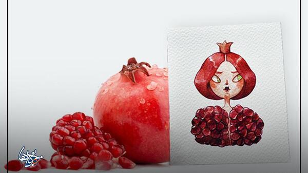 عکس نقاشی های فانتزی میوه