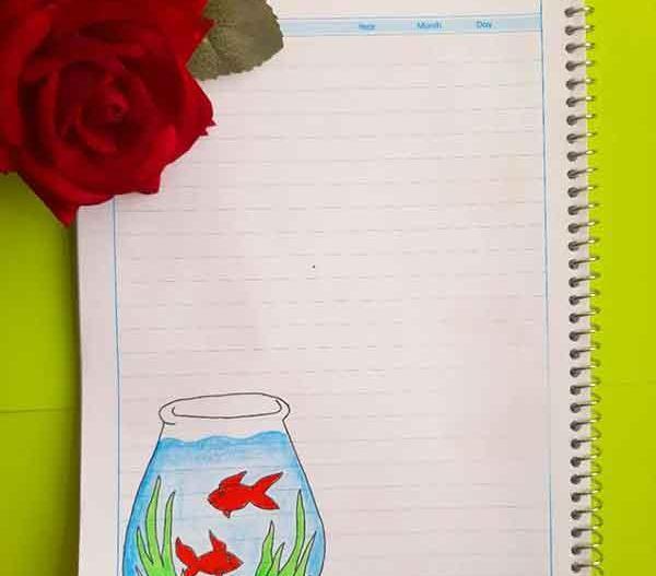 عکس نقاشی فانتزی تنگ ماهی