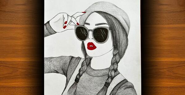 عکس نقاشی فانتزی مداد سیاه