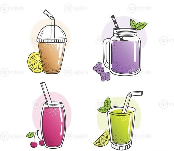 عکس خوراکی نقاشی نوشیدنی فانتزی