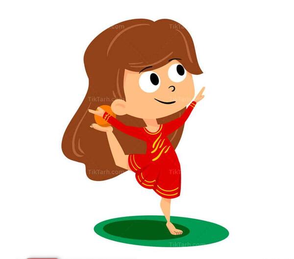عکس نقاشی دختر ورزشکار فانتزی