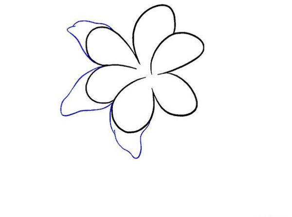 عکس نقاشی کودکانه گل یاس