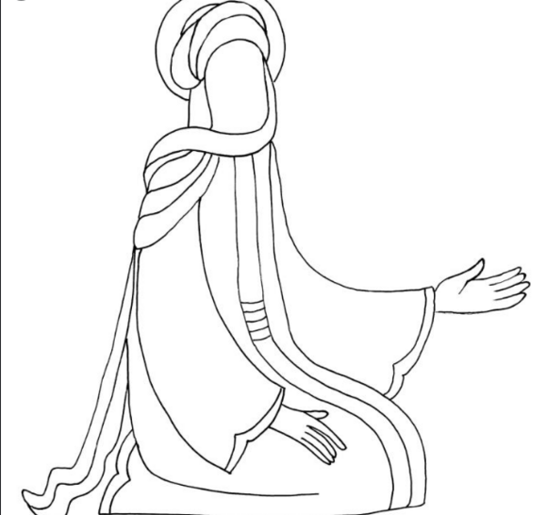 عکس نقاشی کودکانه امام حسین و حضرت ابوالفضل