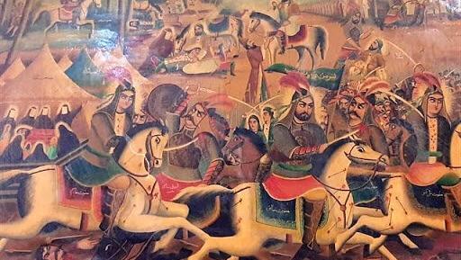 عکس نقاشی کودکانه امام حسین و علی اصغر