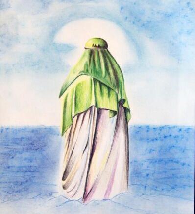 عکس نقاشی کودکانه امام زمانی