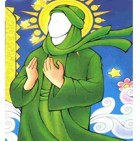 عکس نقاشی کودکانه امام زمانی