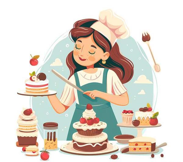 عکس شیرینی فروشی کارتونی