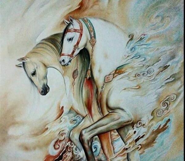 عکس اسب زیبا برای نقاشی