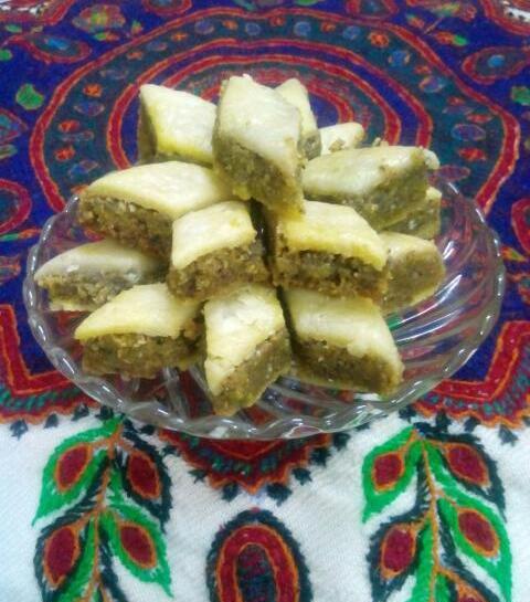 عکس شیرینی لوز پسته