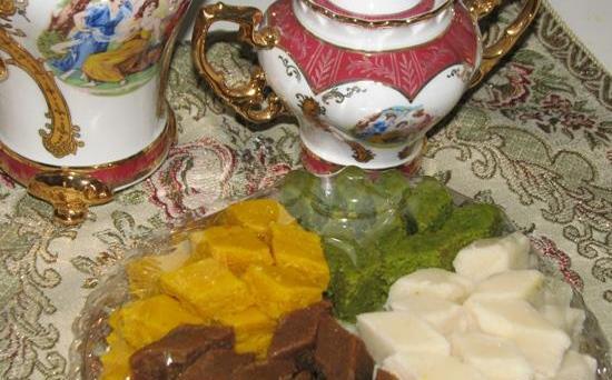 عکس شیرینی لوز پسته