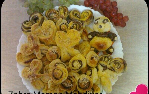 عکس شیرینی خشک پروانه ای