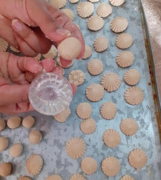عکس مهر شیرینی برنجی