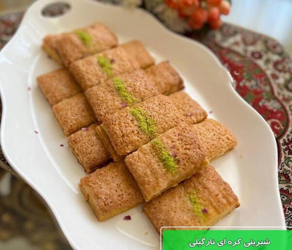عکس شیرینی نارگیلی خانگی