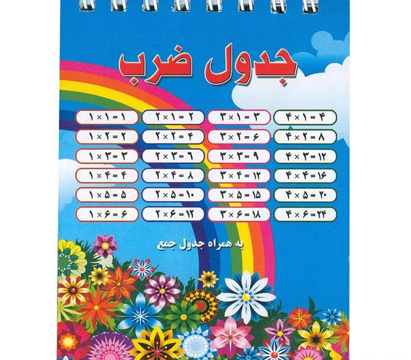 عکس جدول ضرب دفترچه ای