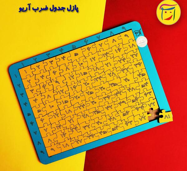 عکس جدول ضرب درشت بدون جواب