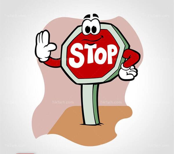 عکس نقاشی کودکانه تابلو ایست