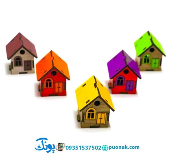 عکس نقاشی کودکانه کلبه چوبی