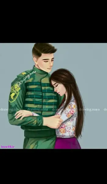 عکس عاشقانه با لباس ارتشی
