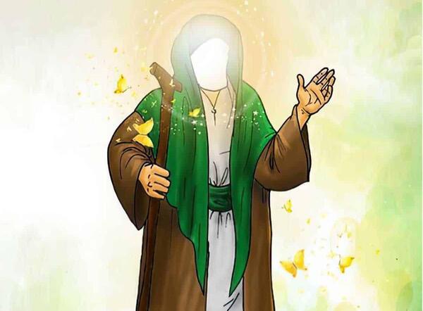 عکس نقاشی کودکانه حضرت محمد ص