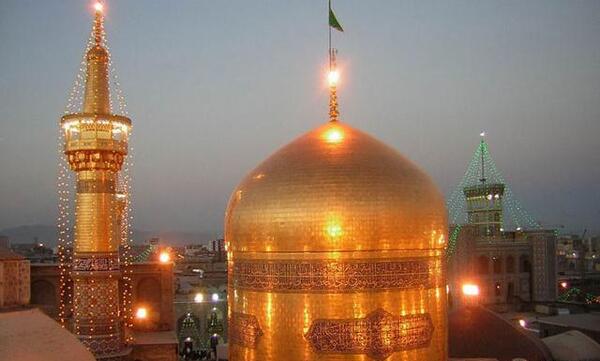 عکس نقاشی کودکانه برای حرم امام رضا